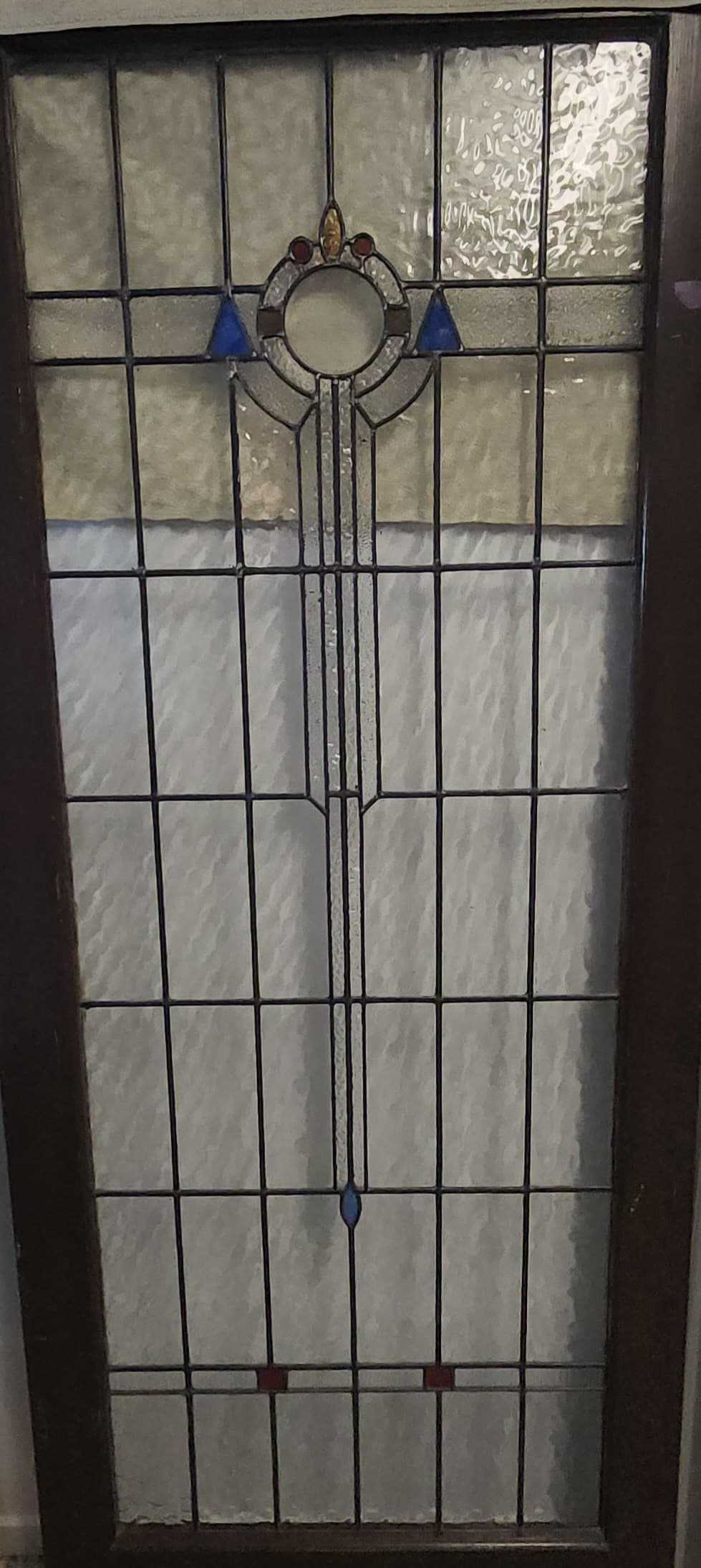 Restored stained glass after repair