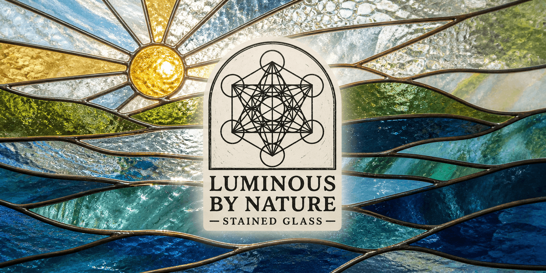 Luminous By Nature stained glass artwork